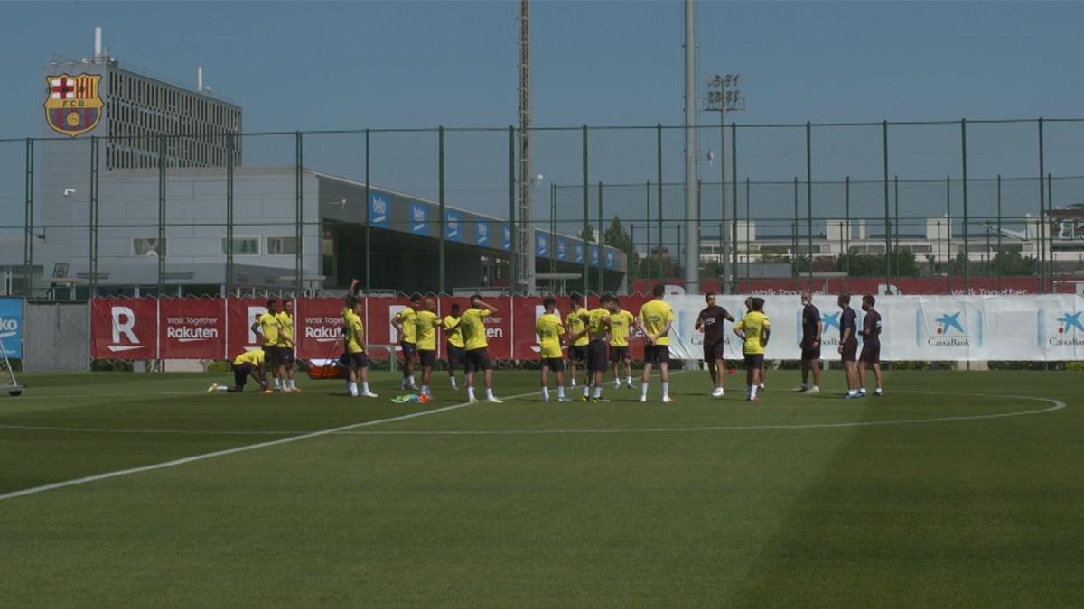 El Barça entrena pensando en el Celta en el cumpleaños de Messi