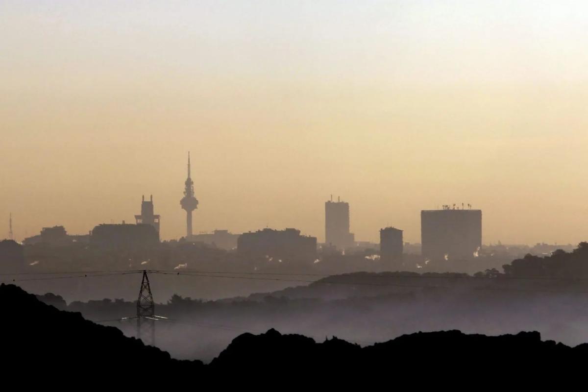 Vista de la contaminación de Madrid.