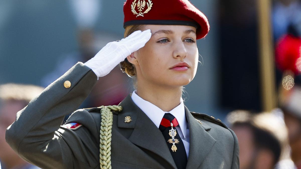 La princesa Leonor participó en la Pascua Militar.