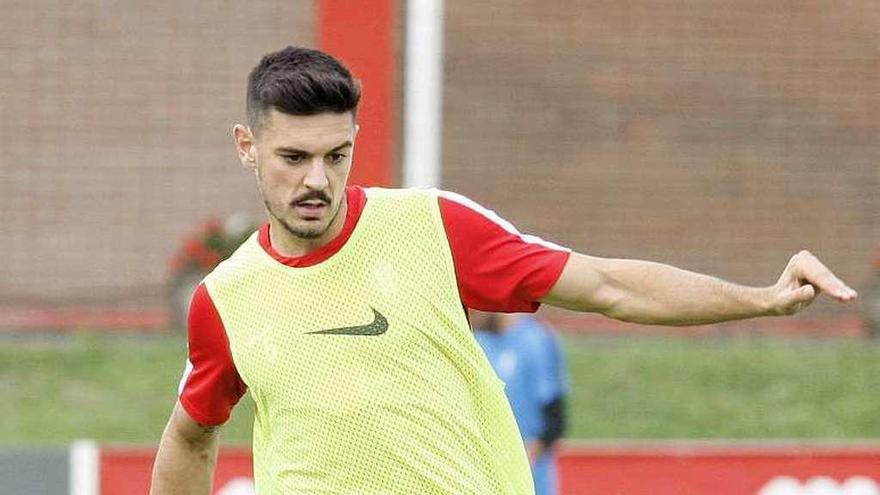 Sergio Álvarez, durante un entrenamiento.