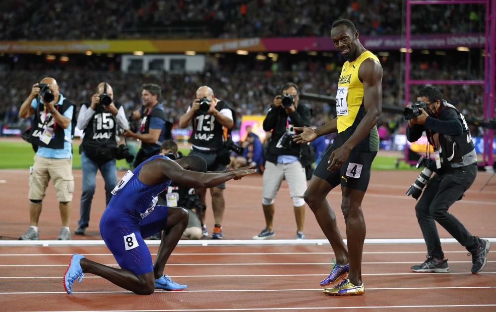 Final de los 100 metros lisos del Mundial de Londres