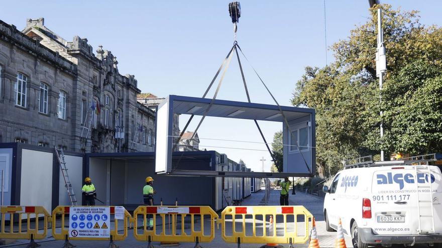 Los alumnos del Valle Inclán usarán las aulas móviles al menos 9 meses