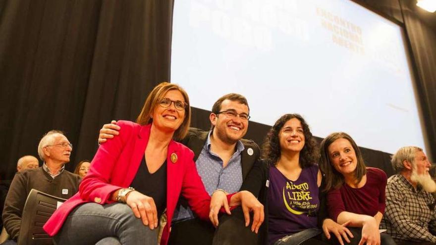 Carme Adán, Carlos Callón, Noa Presas y Olalla Rodil, cabezas de cartel al Congreso, en Santiago.//O.Corral