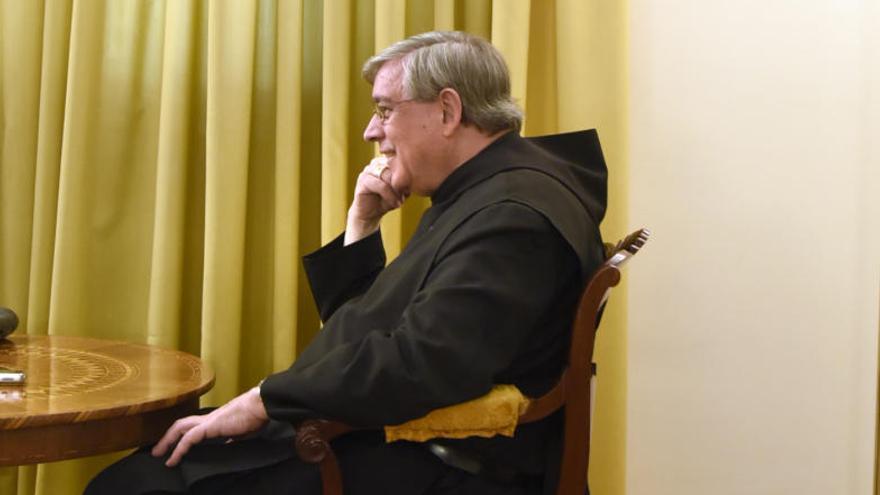 Josep Maria Soler en un moment de l&#039;entrevista.