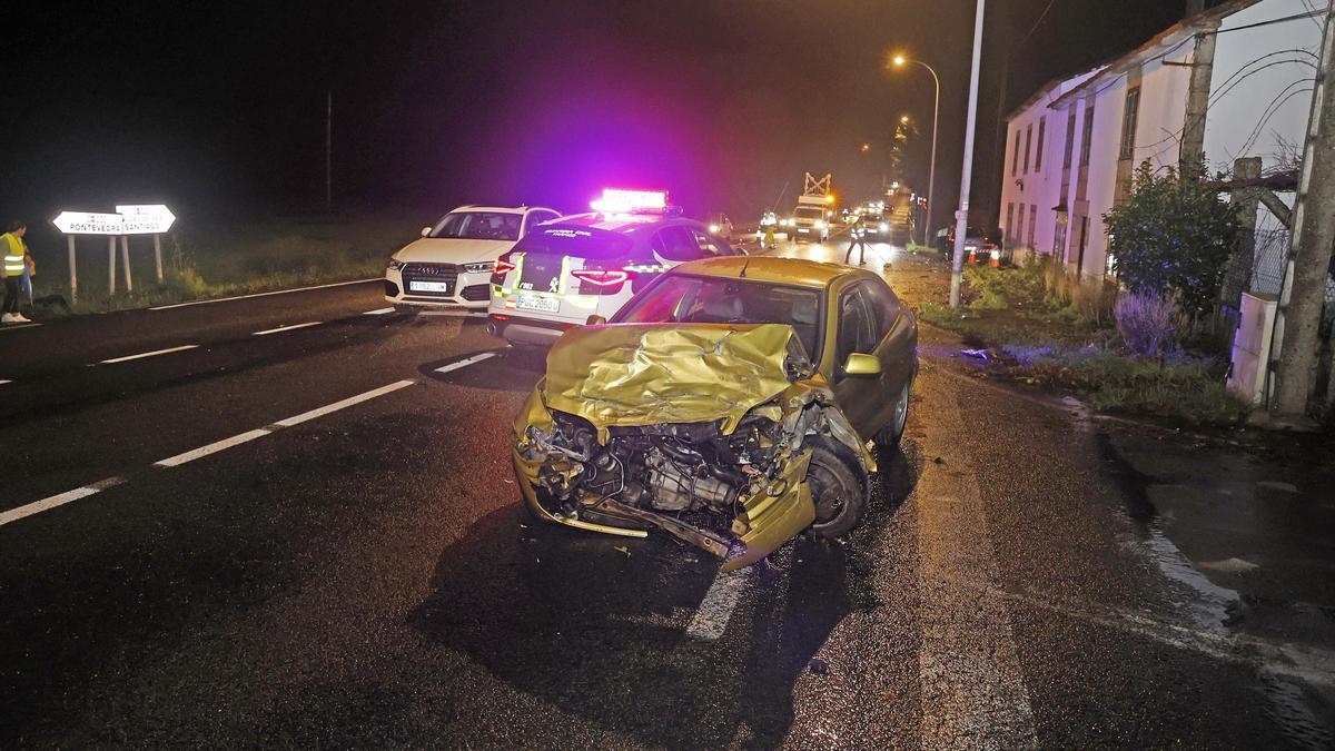 Accidente cerca de Perdecanai, en Barro