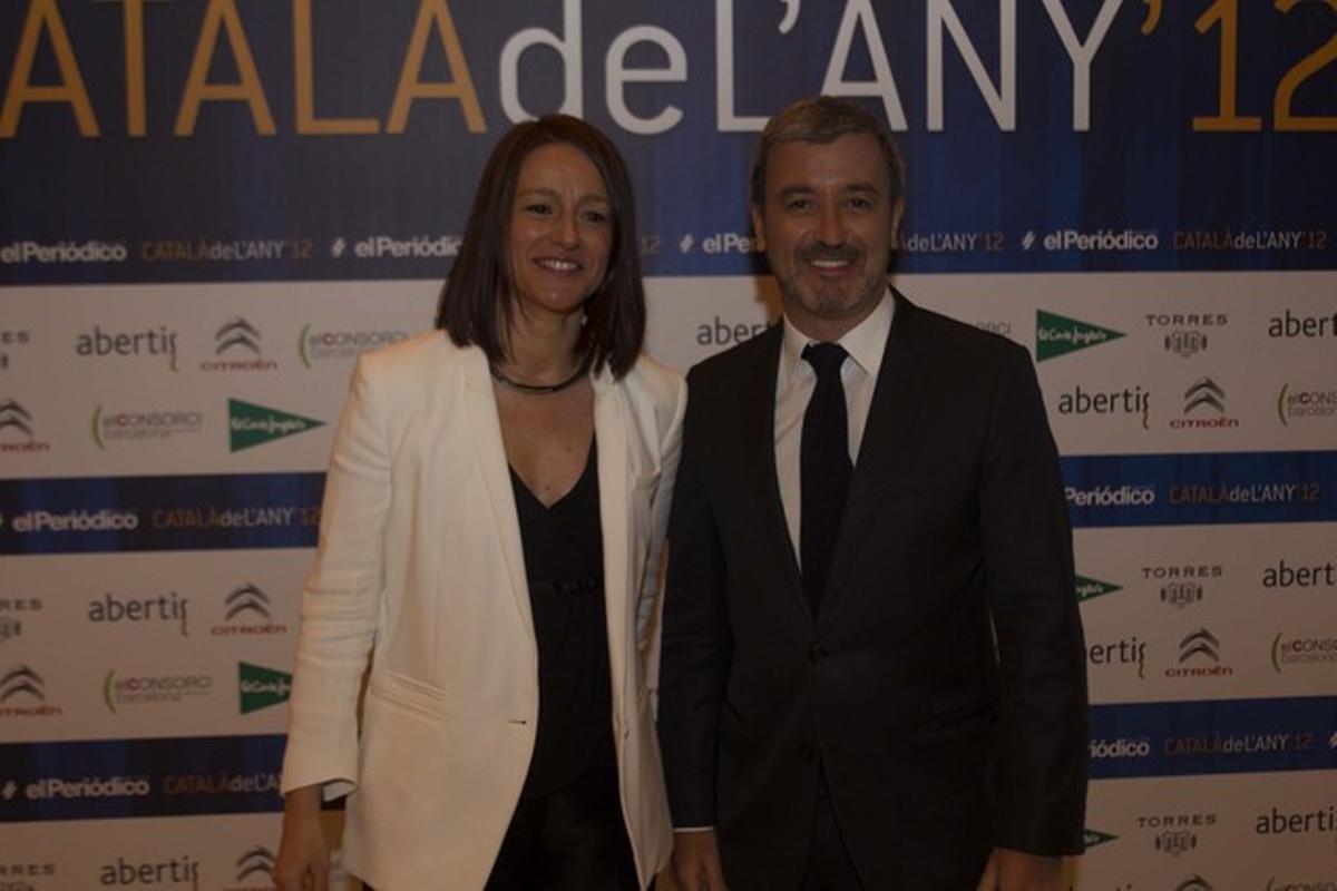 La exdiputada del PSC Laia Bonet y el portavoz adjunto socialista en el Parlament, Jaume Collboni.
