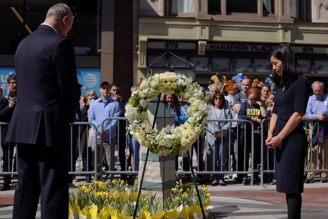 Homenaje a las víctimas del Maratón de Boston