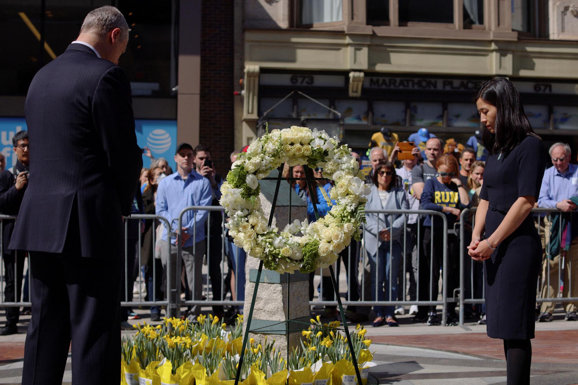 Homenaje a las víctimas del Maratón de Boston