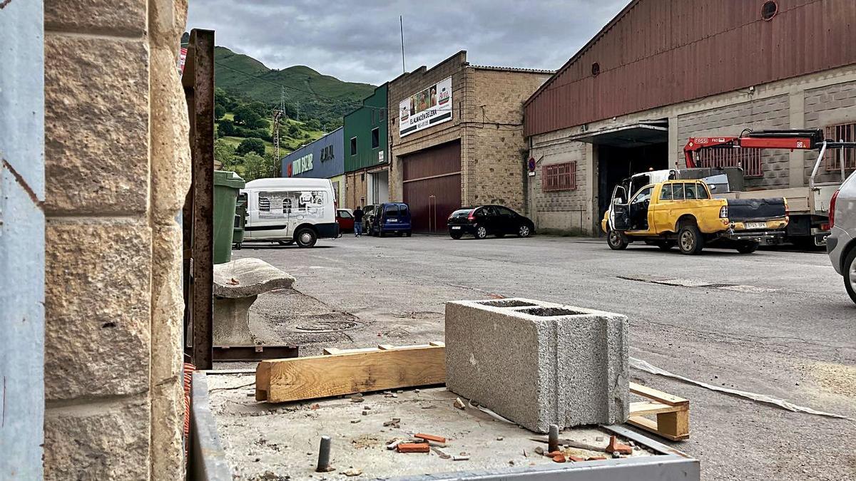 El polígono del Masgaín, en Pola de Lena. | C. M. B.