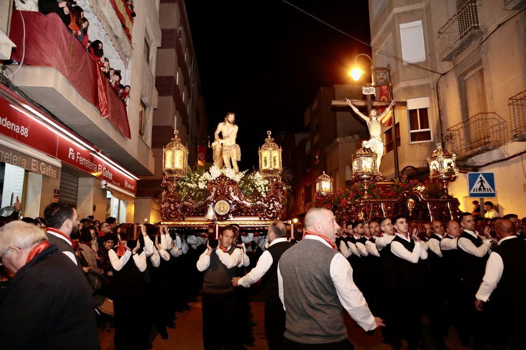 Imágenes del encuentro de las tres imágenes de la Archicofradía del Cristo de la Sangre de Lorca