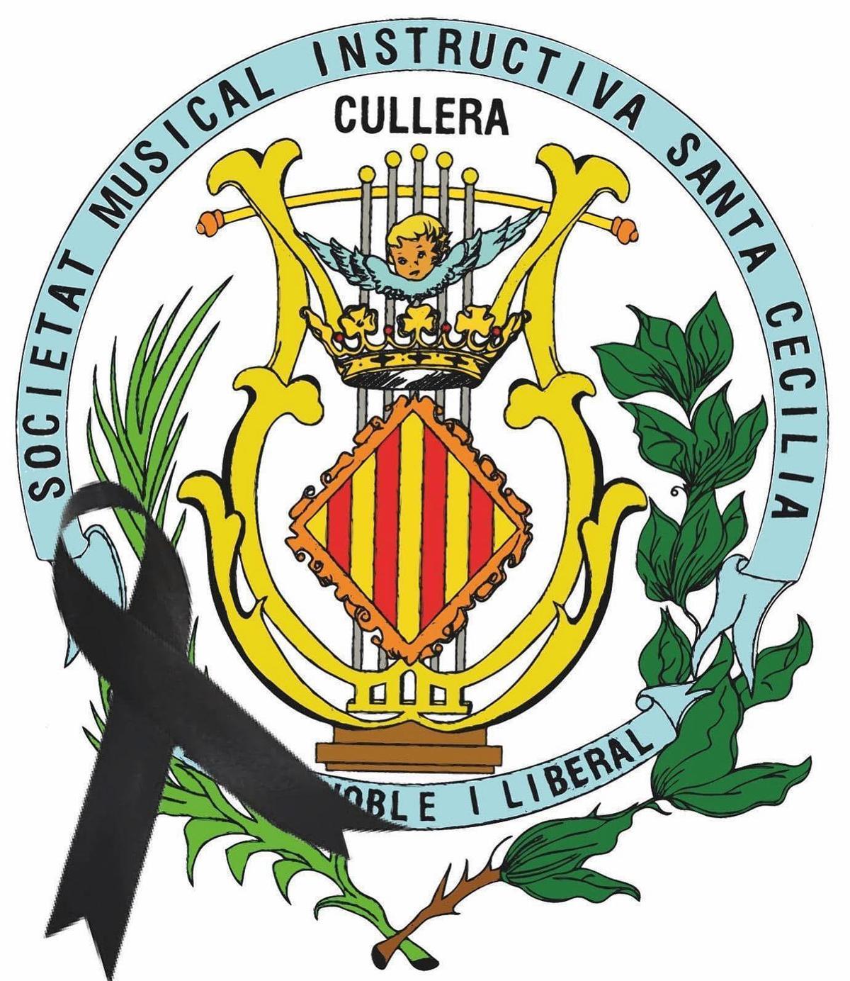 La SMI Santa Cecilia ha colgado en las redes el escudo con un crespón negro.
