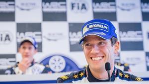 Ogier, en rueda de prensa