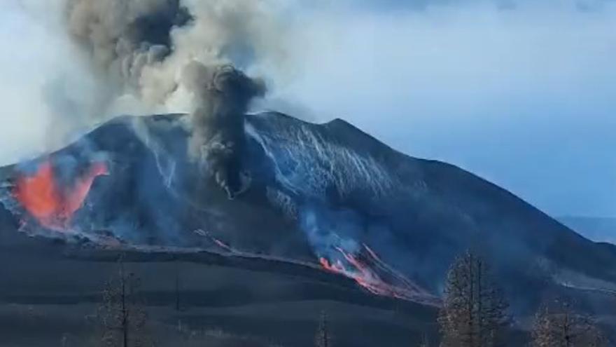 La calidad del aire es muy desfavorable en Tazacorte, Los Llanos y El Paso por el volcán de La Palma