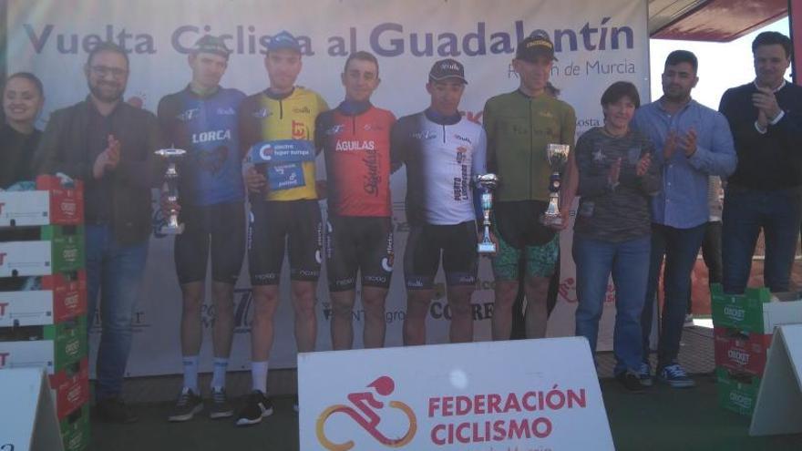 Podio de ganadores de la Vuelta a Guadalentín