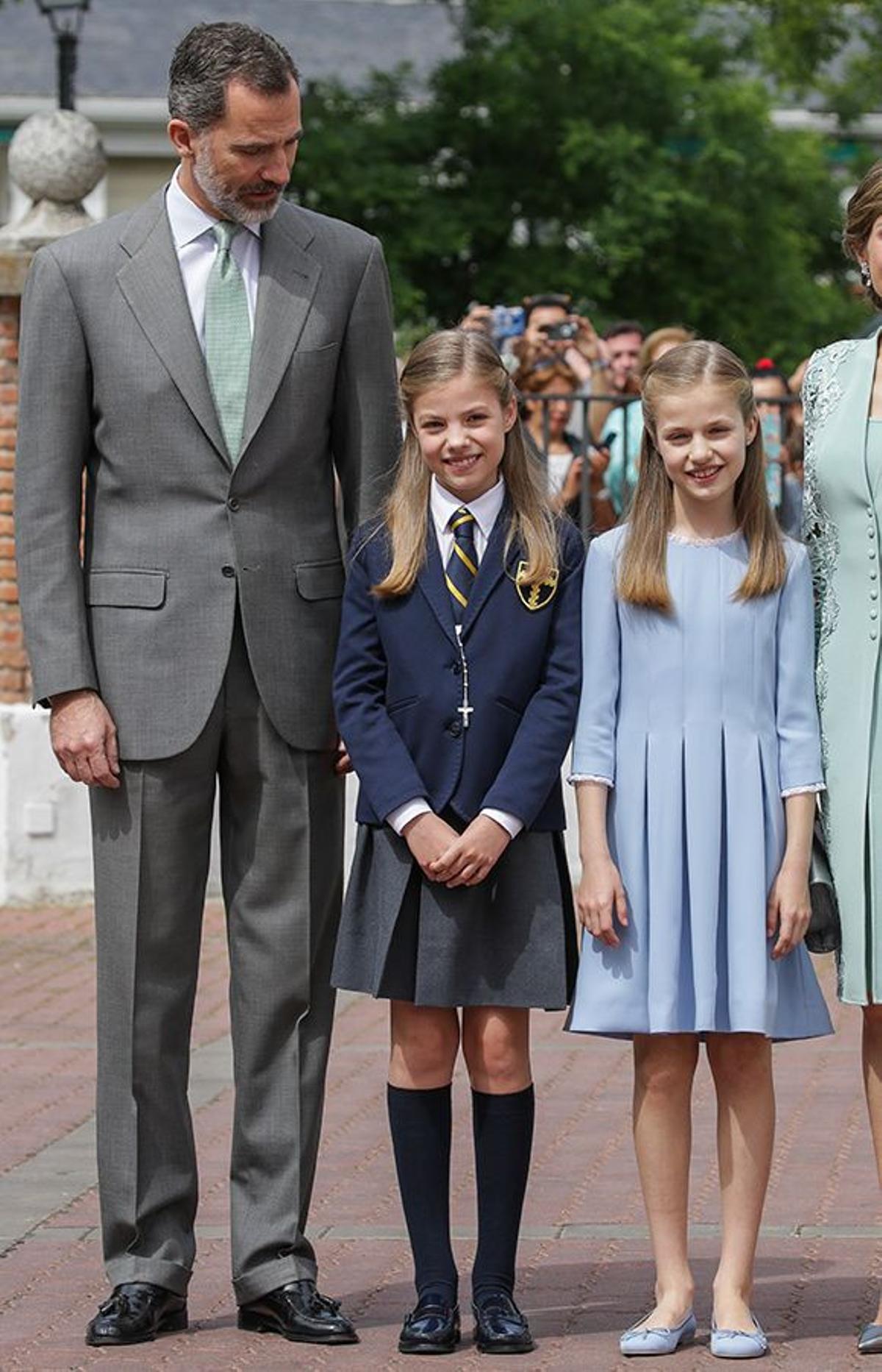 Sus hijas: la princesa Leonor y la infanta Sofía