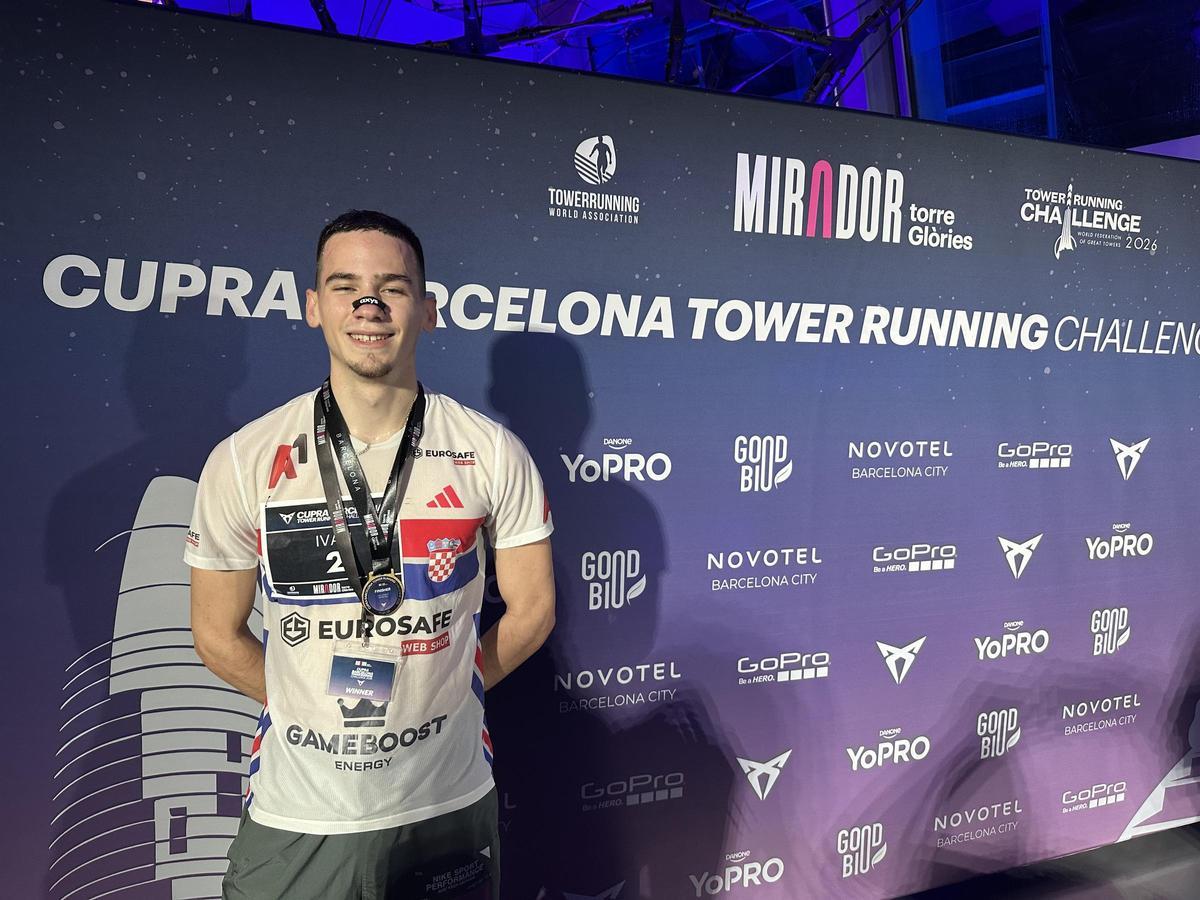Ivan Vuletic, número uno de la Cupra Barcelona Tower Running y séptimo del mundo