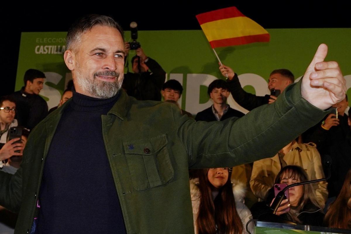 El presidente de Vox, Santiago Abascal.