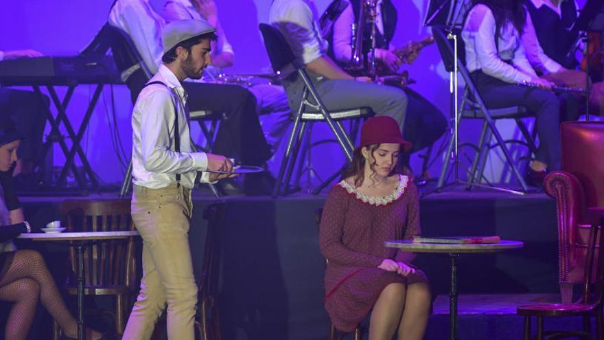 Un moment de la posada en escena del musical, a Solsona