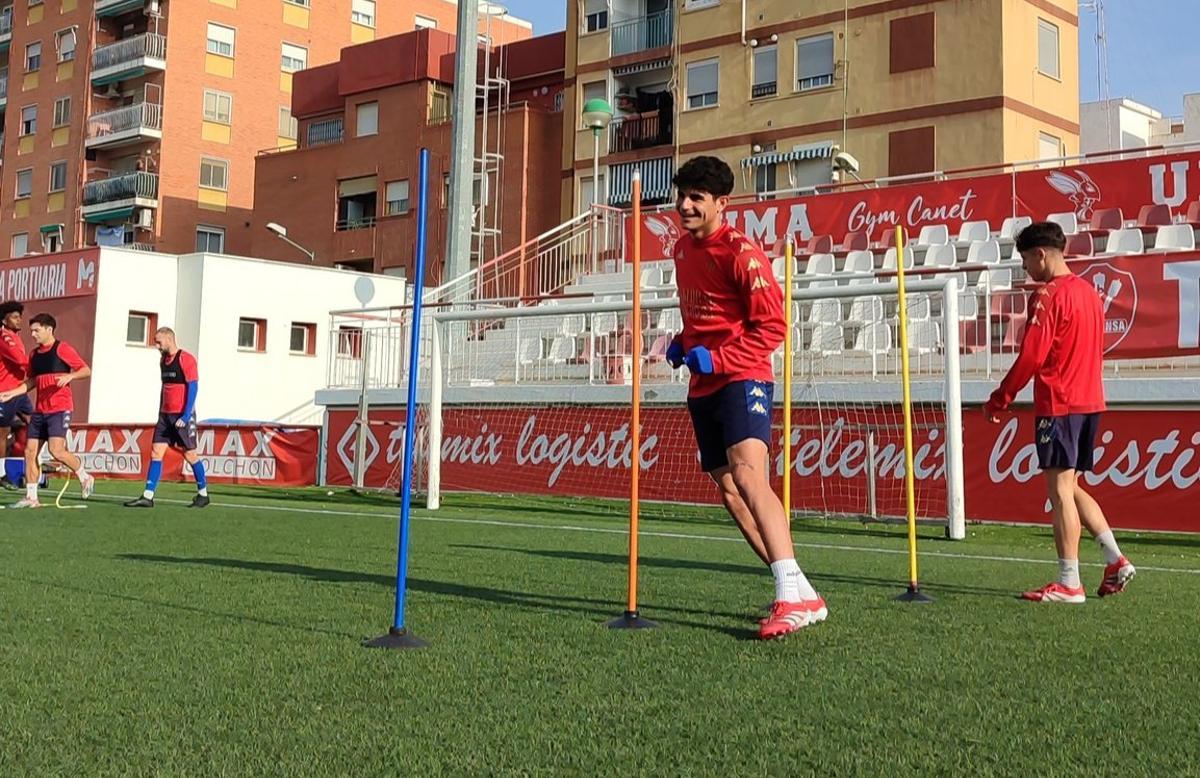 Un entrenamiento de esta semana.
