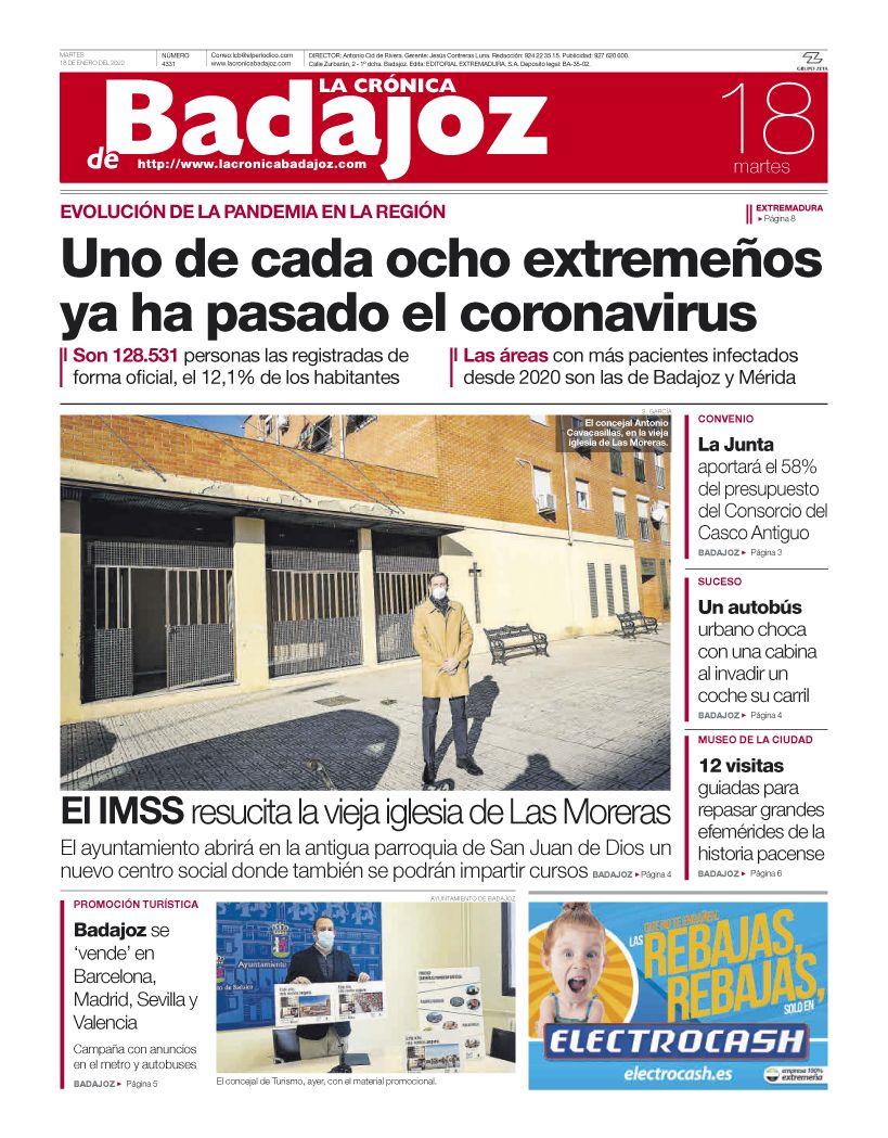 Consulta la portada correspondiente al día 18 de enero del 2022