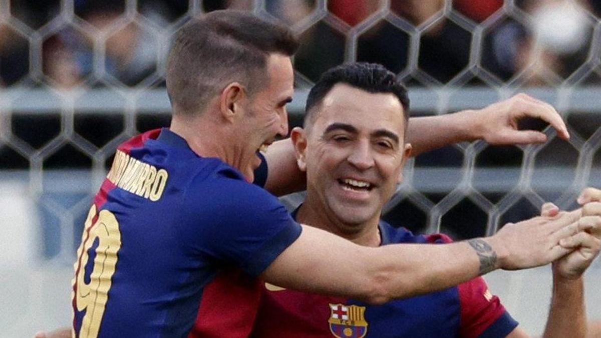 Xavi, en un partit amb els Legends a Tòquio | FRANCK ROBICHON / EFE