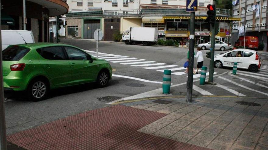 El paso de peatones en la calle Madrid.