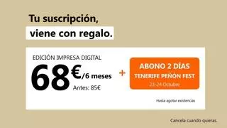 Suscríbete a EL DÍA y llévate de regalo un bono de dos días para el Tenerife Peñón Fest