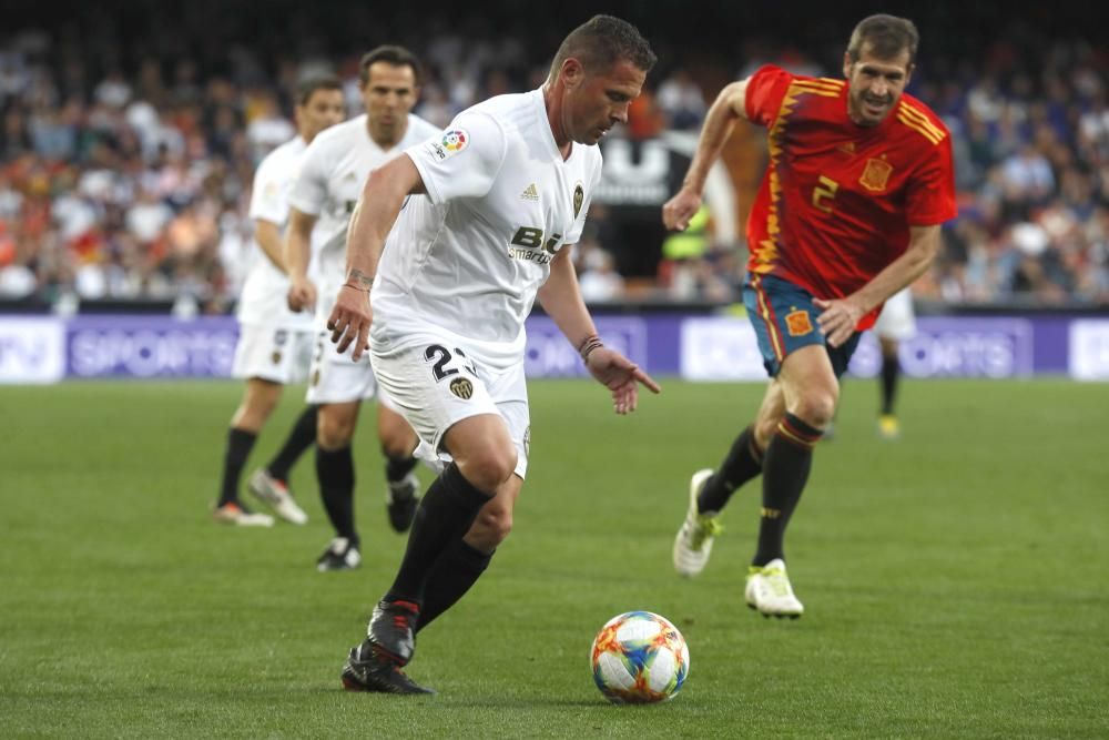 El partido Leyendas del Valencia CF - Selección Española