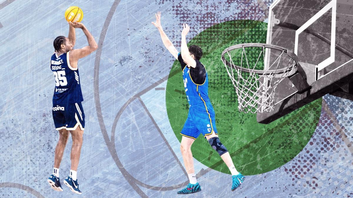 El Alimerka Oviedo Baloncesto, el que más triples mete en Primera FEB