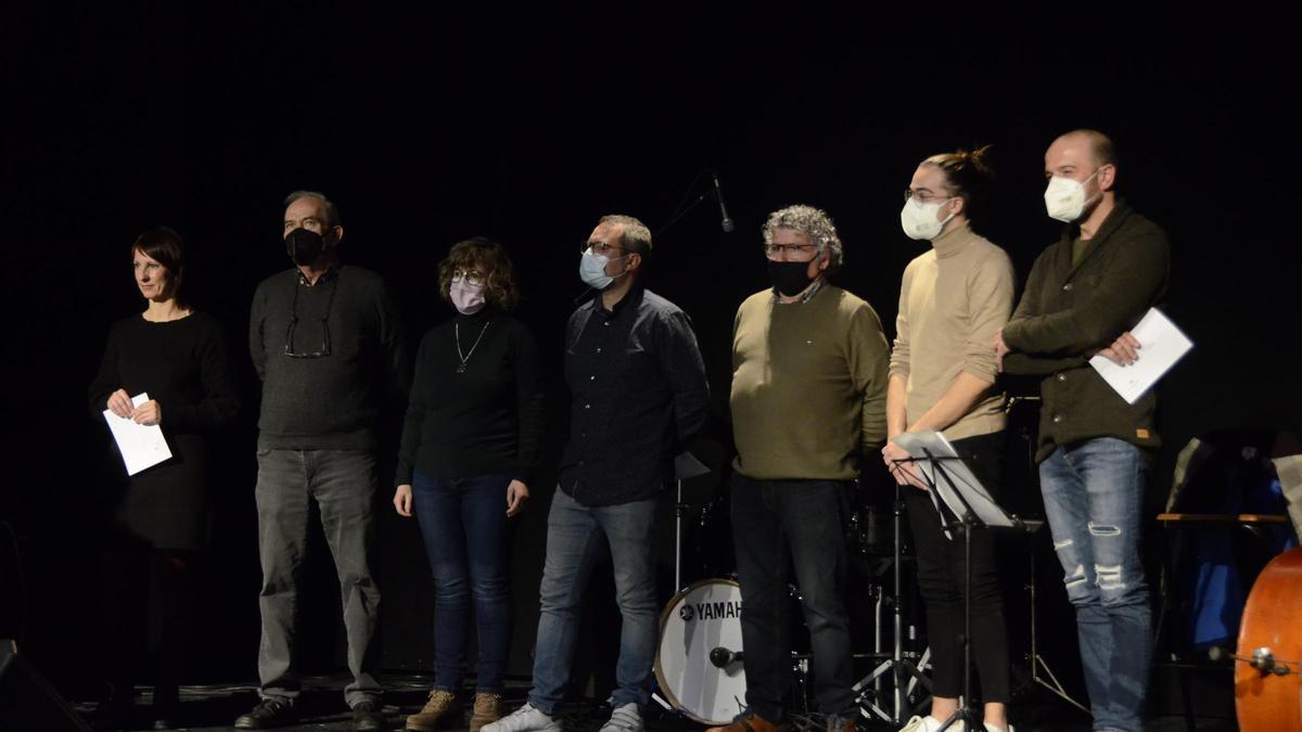 Lliurament de guardons als cinc finalistes del concurs de microtextos teatrals del Casino de Calaf