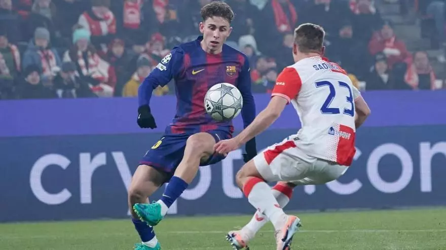 El 1x1 del Barça ante el Slavia de Praga al descanso