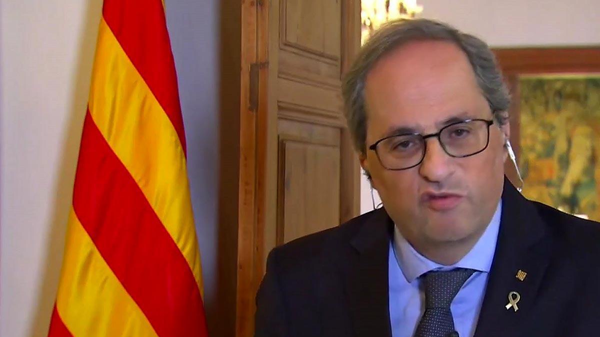 Torra pide al Gobierno "no equivocarse otra vez" y alargar el confinamiento total