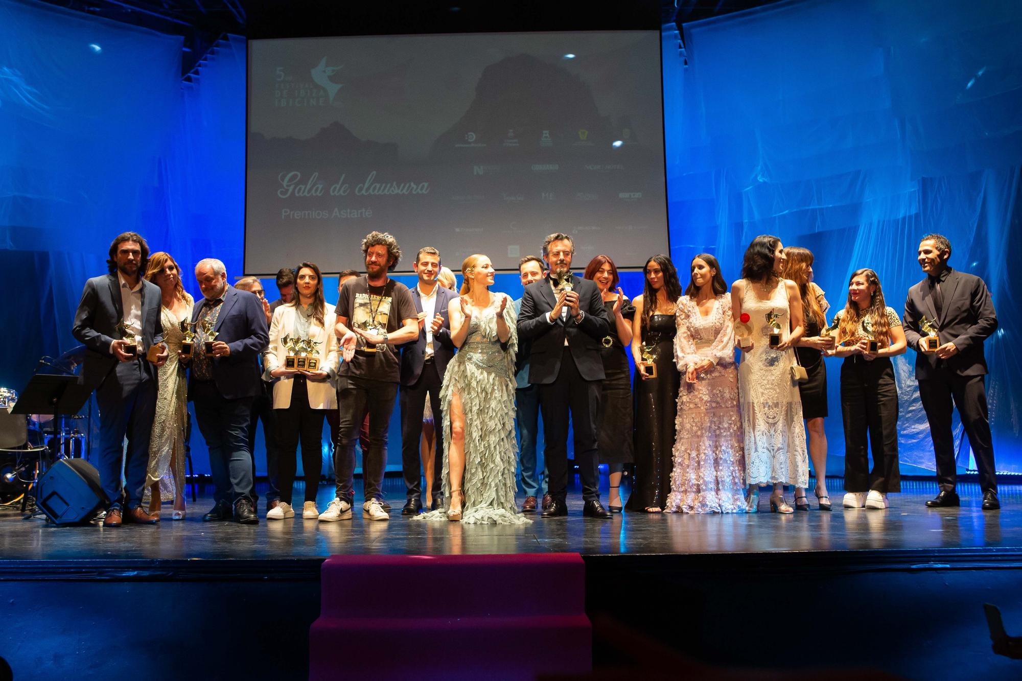 La alfombra roja y gala de clausura del festival Ibicine de Ibiza.