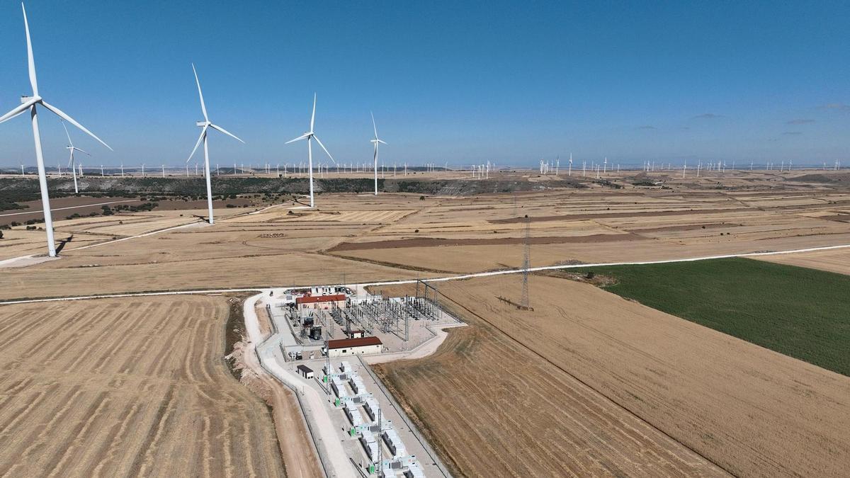 Batería de Iberdrola en Revilla Vallejera (Burgos).