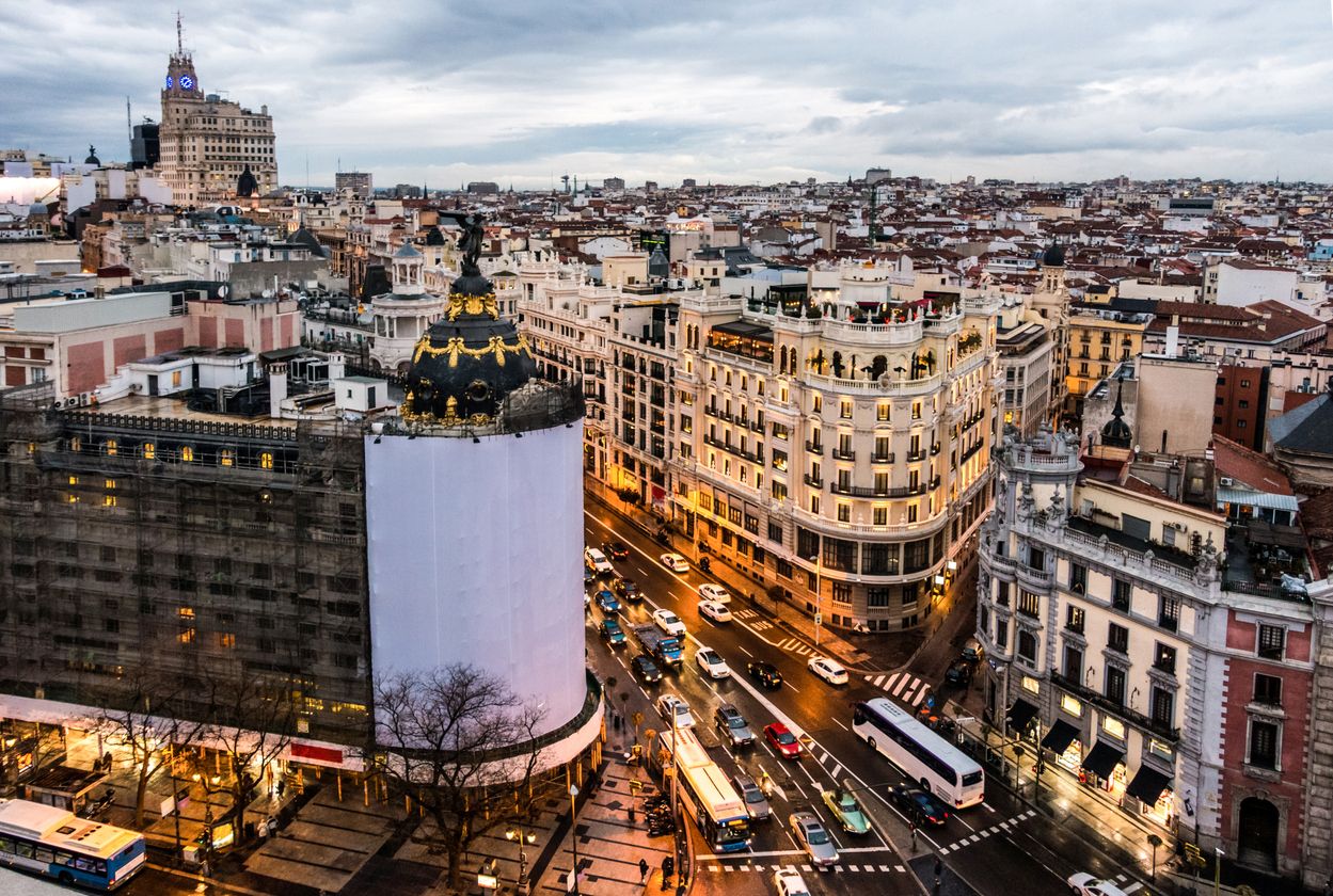Vista áerea de Gran Vía