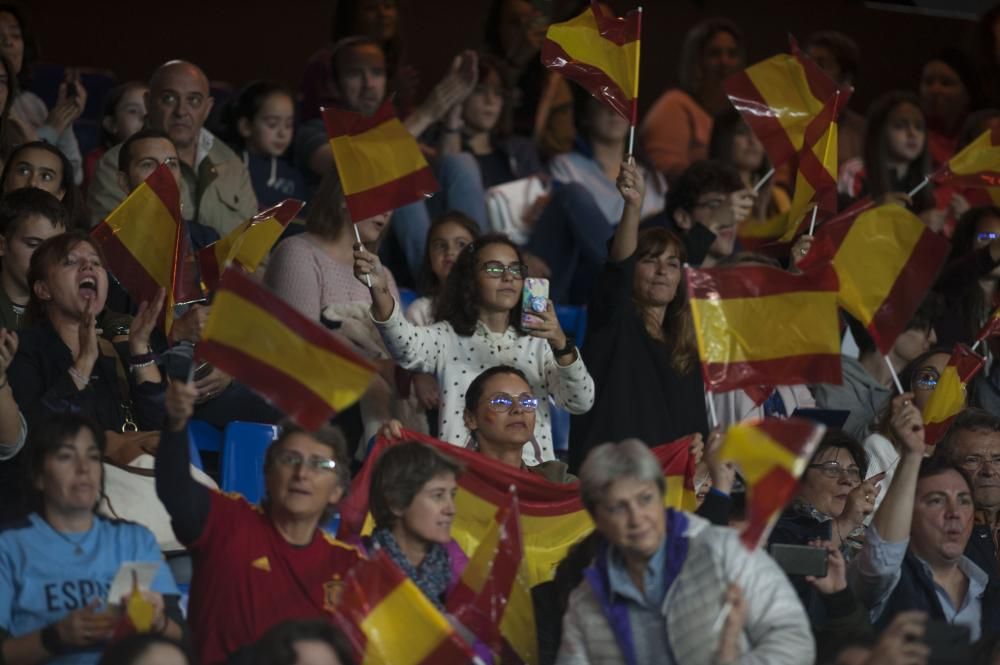 La selección española femenina, en Riazor