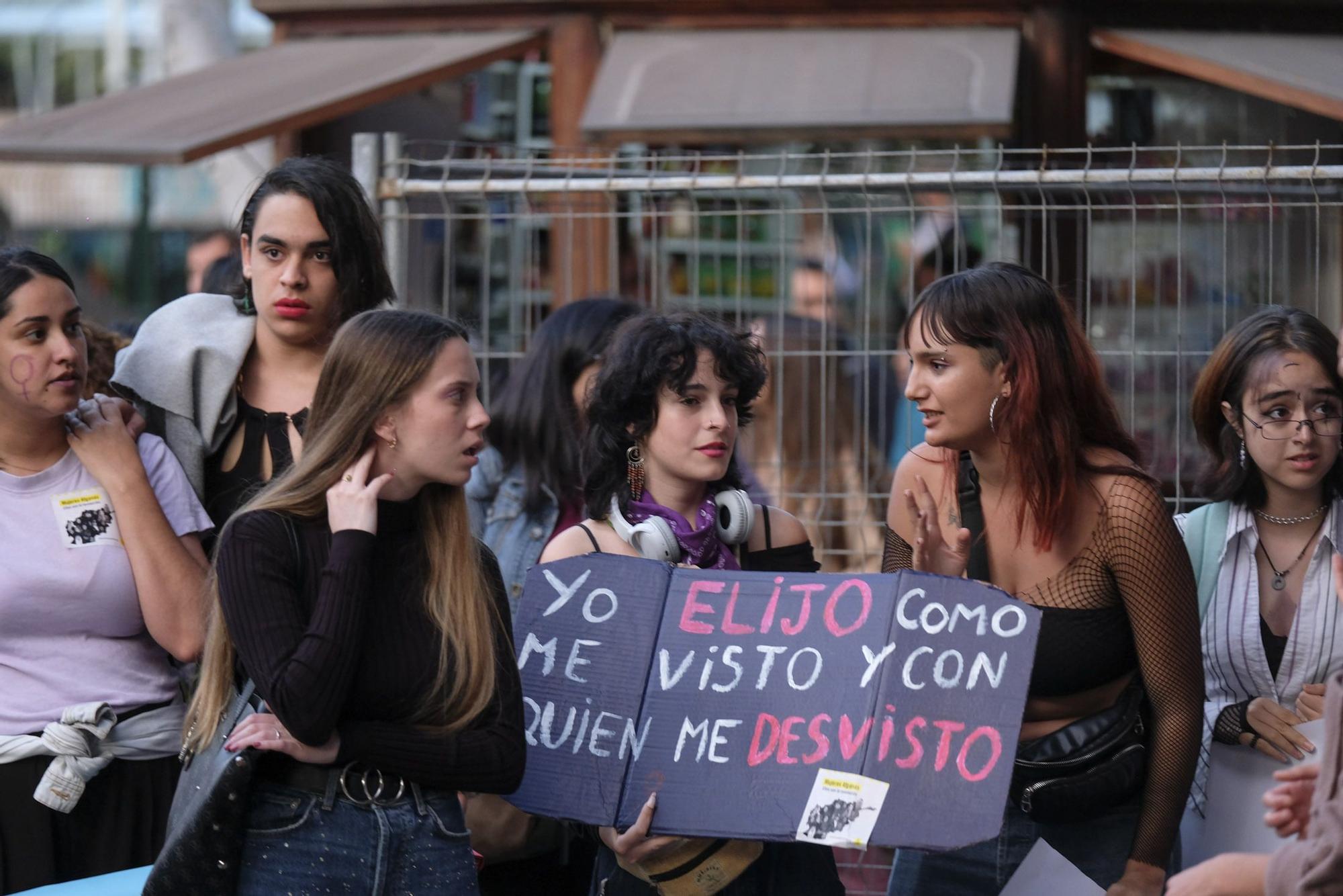 Manifestación por el 8M en Las Palmas de Gran Canaria