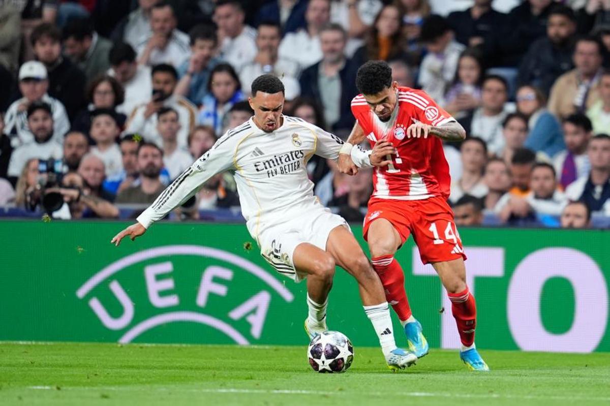 Luis Díaz, durante el Real Madrid-Bayern de Champions