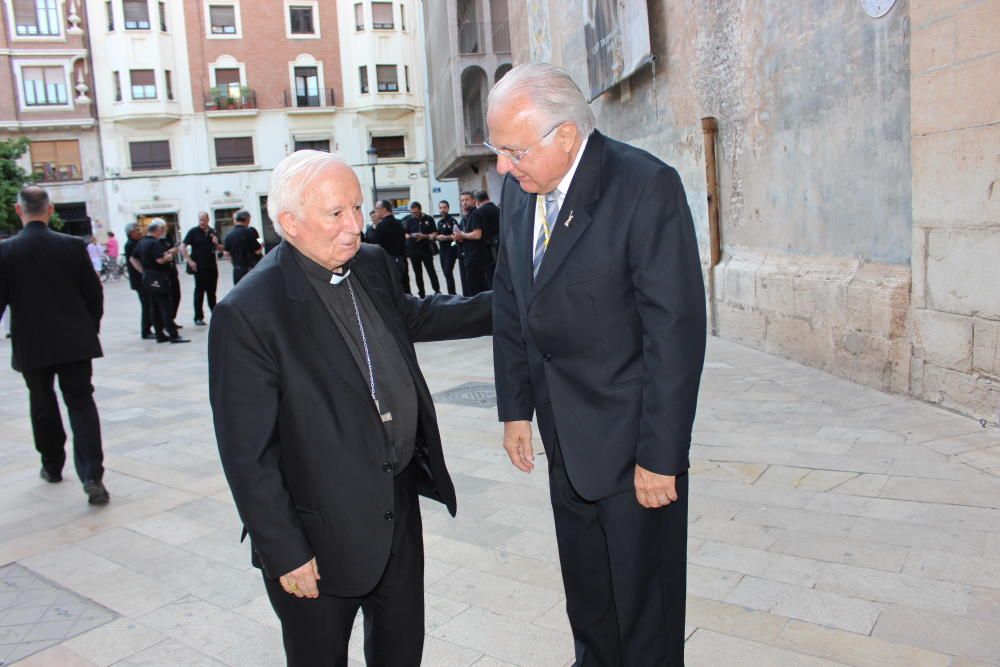 El Patriarca acogió la misa del Corpus, oficiada por el cardenal Cañizares, y el pregón, a cargo de Jaime Sancho