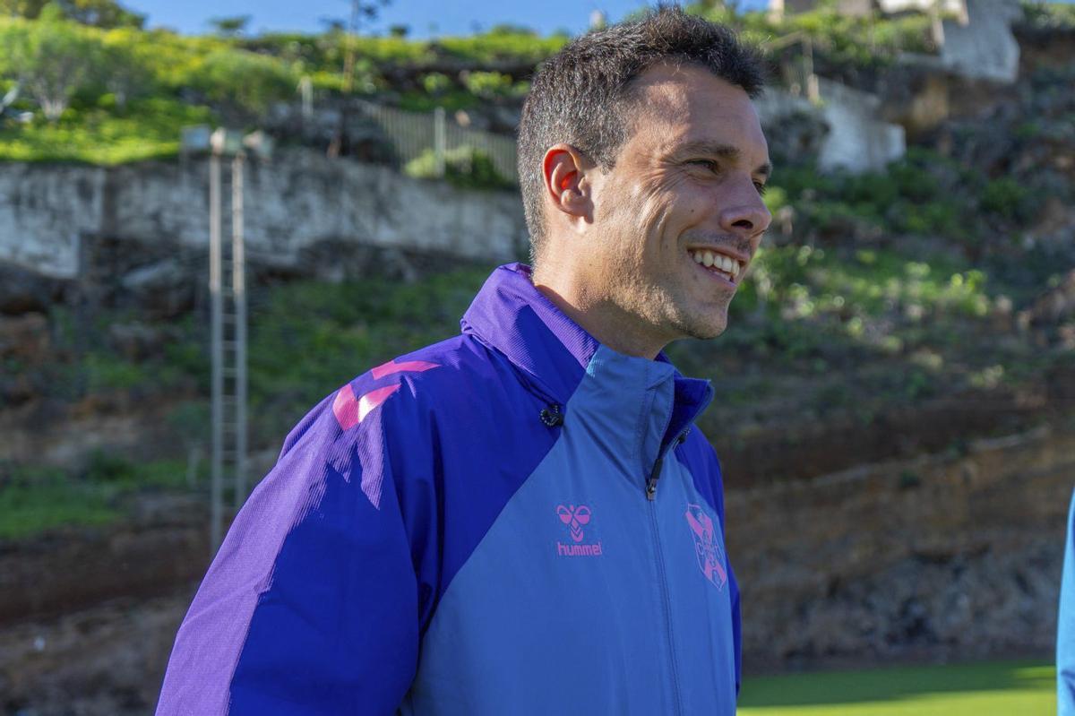 Yerai Martín, en un entrenamiento en El Mundialito.  |