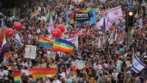 Imagen de la marcha del Orgullo LGTBIQ 2023 en Jerusalén