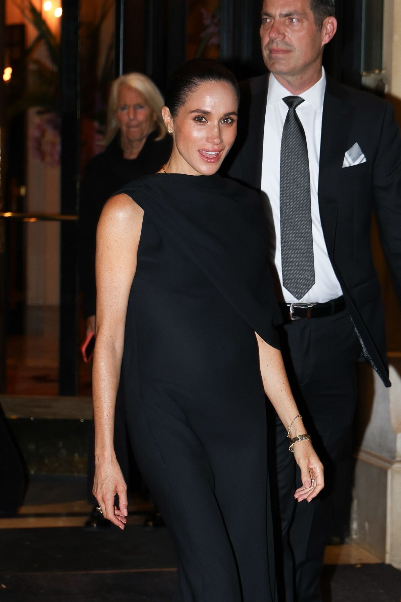 Meghan Markle acudió a la fiesta posdesfile de Balenciaga