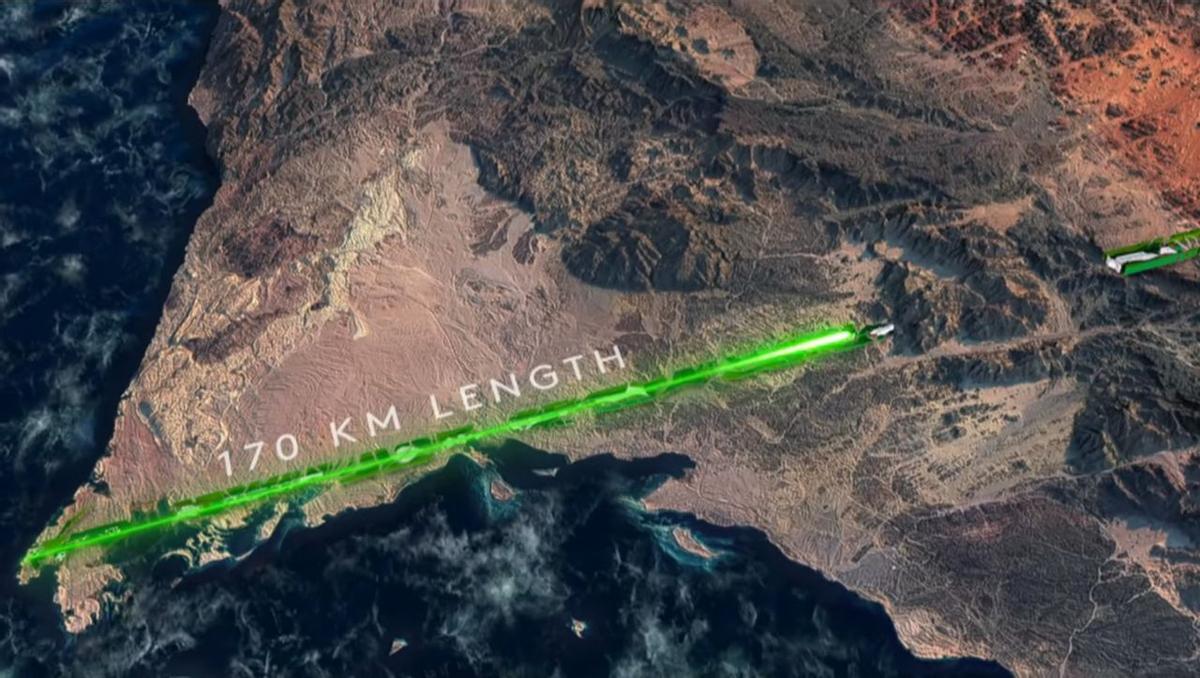 La ciudad Neom tendrá 170 kilómetros de longitud