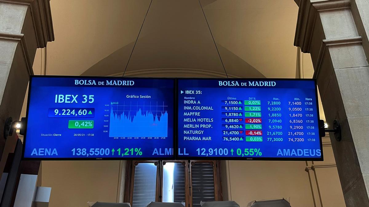 Bolsa de Madrid.
