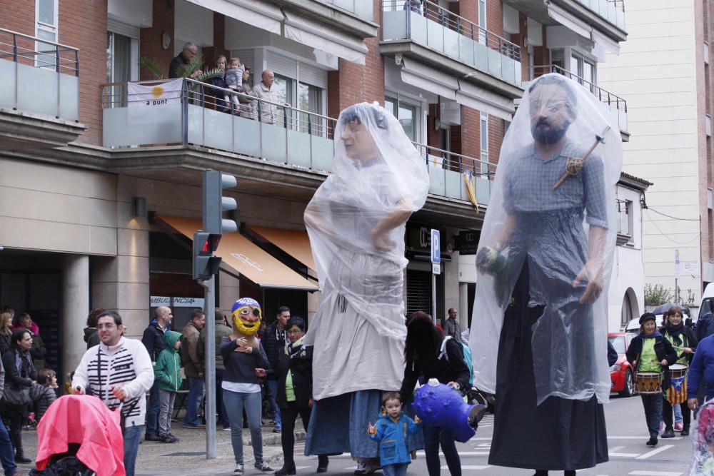 Plantada de gegants i cercavila a Girona