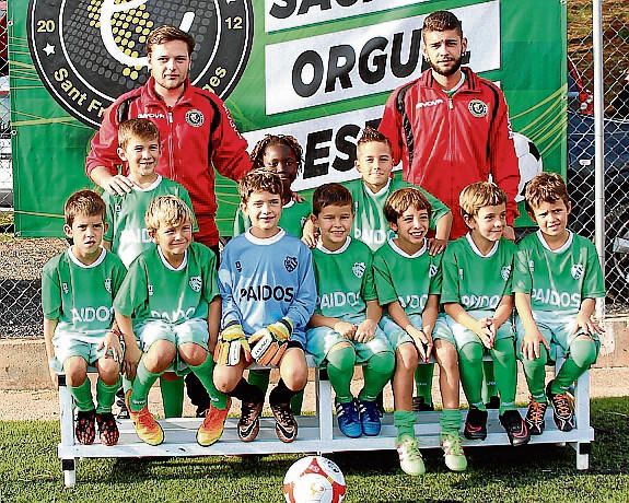 Tots els equips del FC Fruitosenc i SF Escola de Futbol