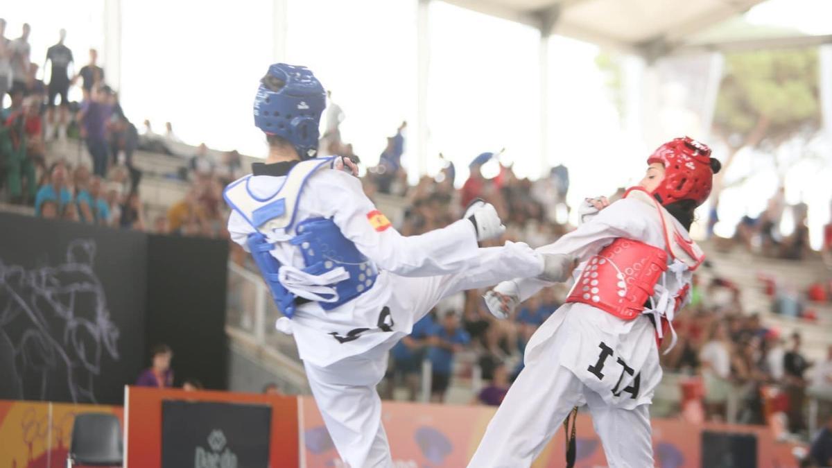 Cerezo, en uno de sus combates en Roma.