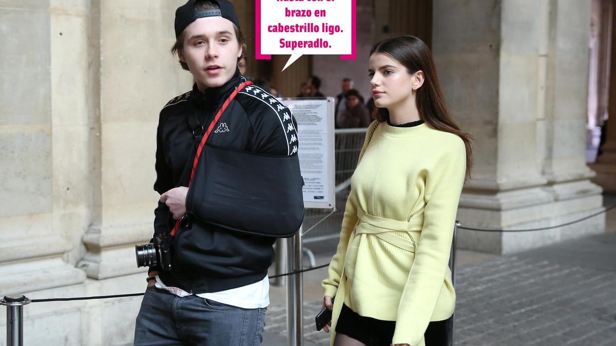 Brooklyn Beckham y Sonia Ben Ammar en París