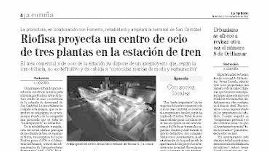 Página de LA OPINIÓN publicada el 21 de diciembre de 2005.
