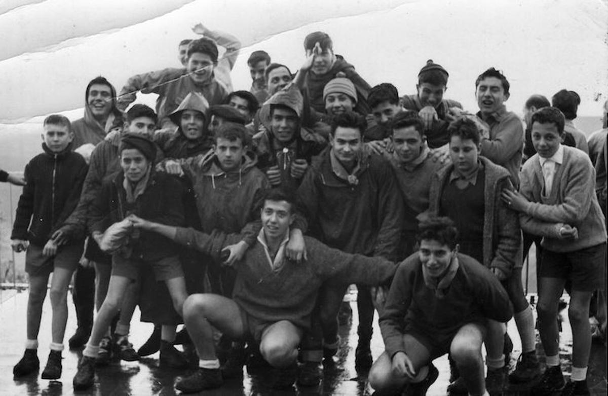 Escoltes Cardenal Lluch a Sant Feliu de Pallerols (abril de 1961)